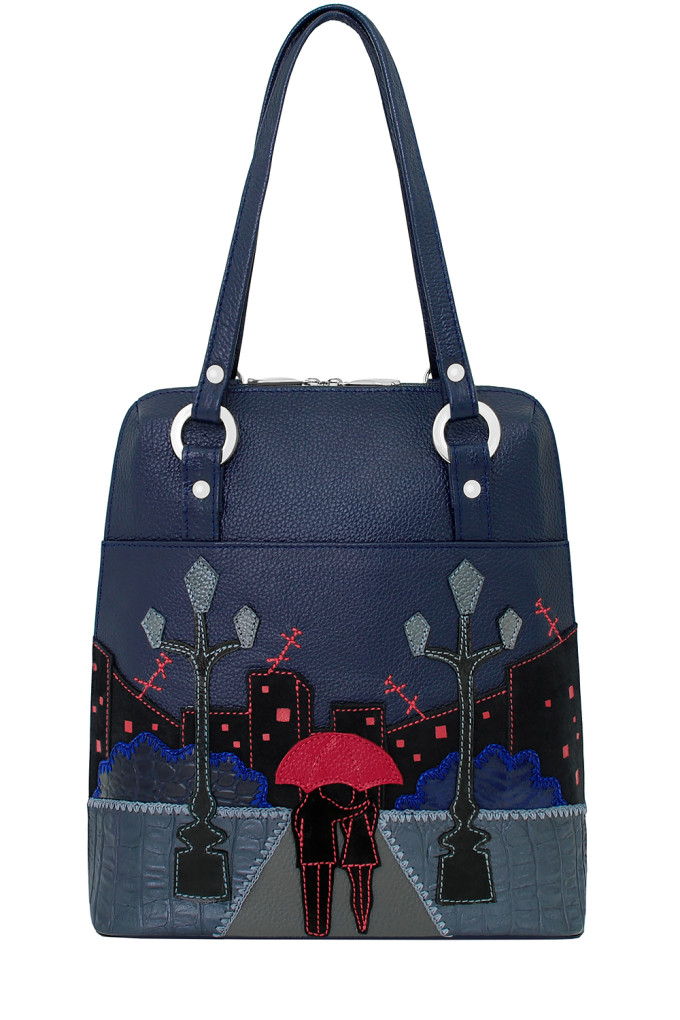 Сумка-трансформер женская Protege, ДС-226-212 Город № 24 синяя Сумка-трансформер женская Protege, ДС-226-212 Город № 24 синяя